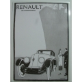 Poster Renault 1920's B and W A3 Advertisement (407.RenaultA3)